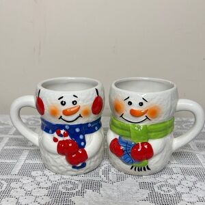 Bay Island Inc Snowman Coffee Hot Chocolate Ceramic Mug Cups